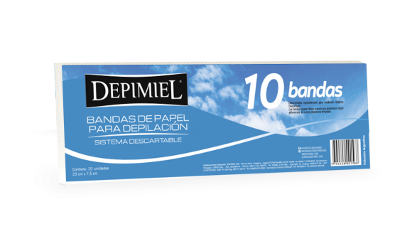 DEPIMIEL BANDAS DE PAPEL PARA RETIRAR CERA X 10 U.